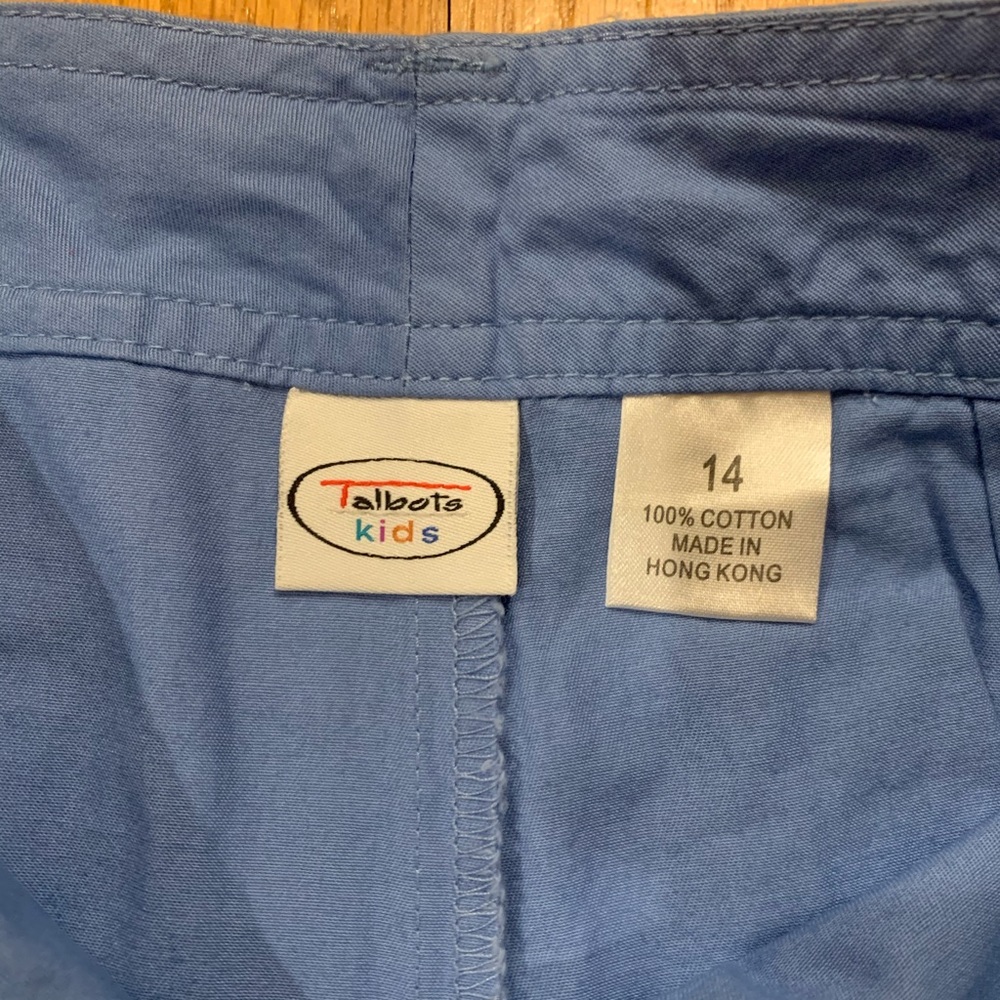 NWT Talbots Kids Size 14 Blue Skort - Picture 4 of 5